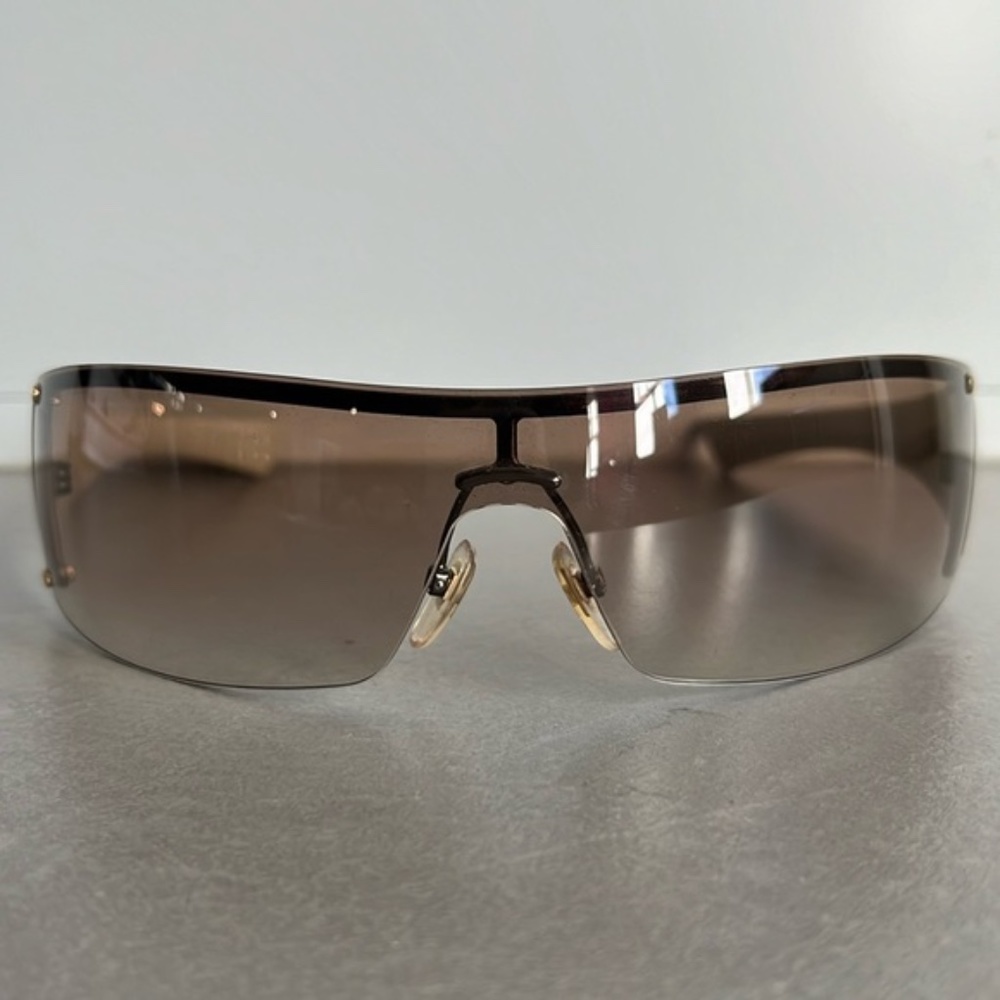 Gucci GG1824/S Guccissima-Arm Shield Sunglasses